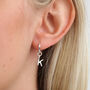 Silver Or 18ct Gold Plated Initial Mini Hoop Earring, thumbnail 1 of 6