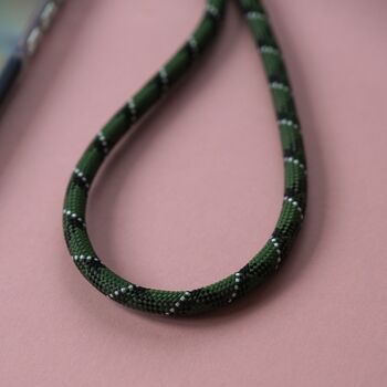 Green Black Adjustable Phone Strap Universal Crossbody Rope Lanyard, 3 of 3