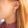 Starlight Crystal Personalised Hoop Earrings, thumbnail 4 of 8