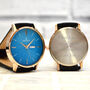 Personalised Men's Black And Blue Wrist Watch, thumbnail 4 of 6
