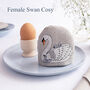 Embroidered Swan Egg Cosy, thumbnail 5 of 7