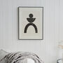 Bold Abstract Person Framed Print, thumbnail 2 of 5