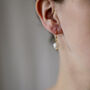 Minimalistic Freshwater Pearl French Hook Earrings, thumbnail 1 of 4