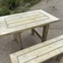 Outdoor Garden Bench With Double Braced Legs, thumbnail 5 of 9