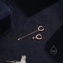 Asymmetric Tiny Cz Starburst Huggie Hoops, thumbnail 7 of 12