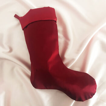 Made To Order Silk Christmas Stocking, 3 of 6
