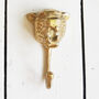 Antique Gold Big Cat Storage Hook, thumbnail 1 of 2