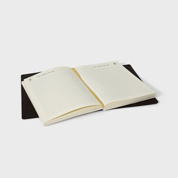 Engraved Vintage Leather Personalised Notebook Journal Diary, 7 of 8