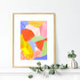 Rainbow Abstract Shell Collage Art Print, thumbnail 3 of 8