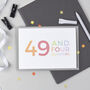50th Birthday Wrapping Paper Set, thumbnail 3 of 11