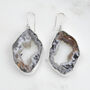 Semi Precious Geode Earrings Set In Sterling Silver, thumbnail 7 of 7