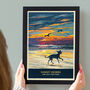 Whippet Or Greyhound Limited Edition Beach Sunset Gift Print, thumbnail 4 of 9