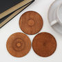 Wooden Coasters With Spirograph Design, Set Of Four, thumbnail 1 of 2
