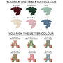 Grinch Varsity Letter Personalised Baggy Tracksuit, thumbnail 3 of 3