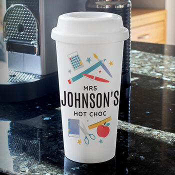 Personalised Teacher Travel Cup Gift, 3 of 3