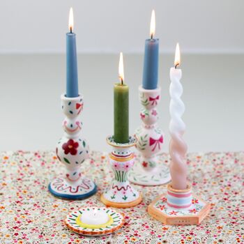 Luxury Ceramic Paint Your Own Candleholder Kit, 4 of 7