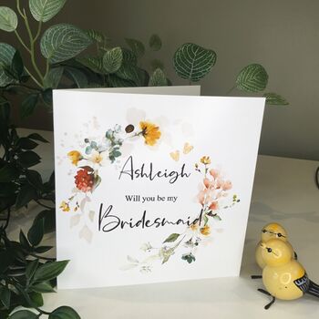 Personalised Thank You For Being Bridesmaids Card, 3 of 9