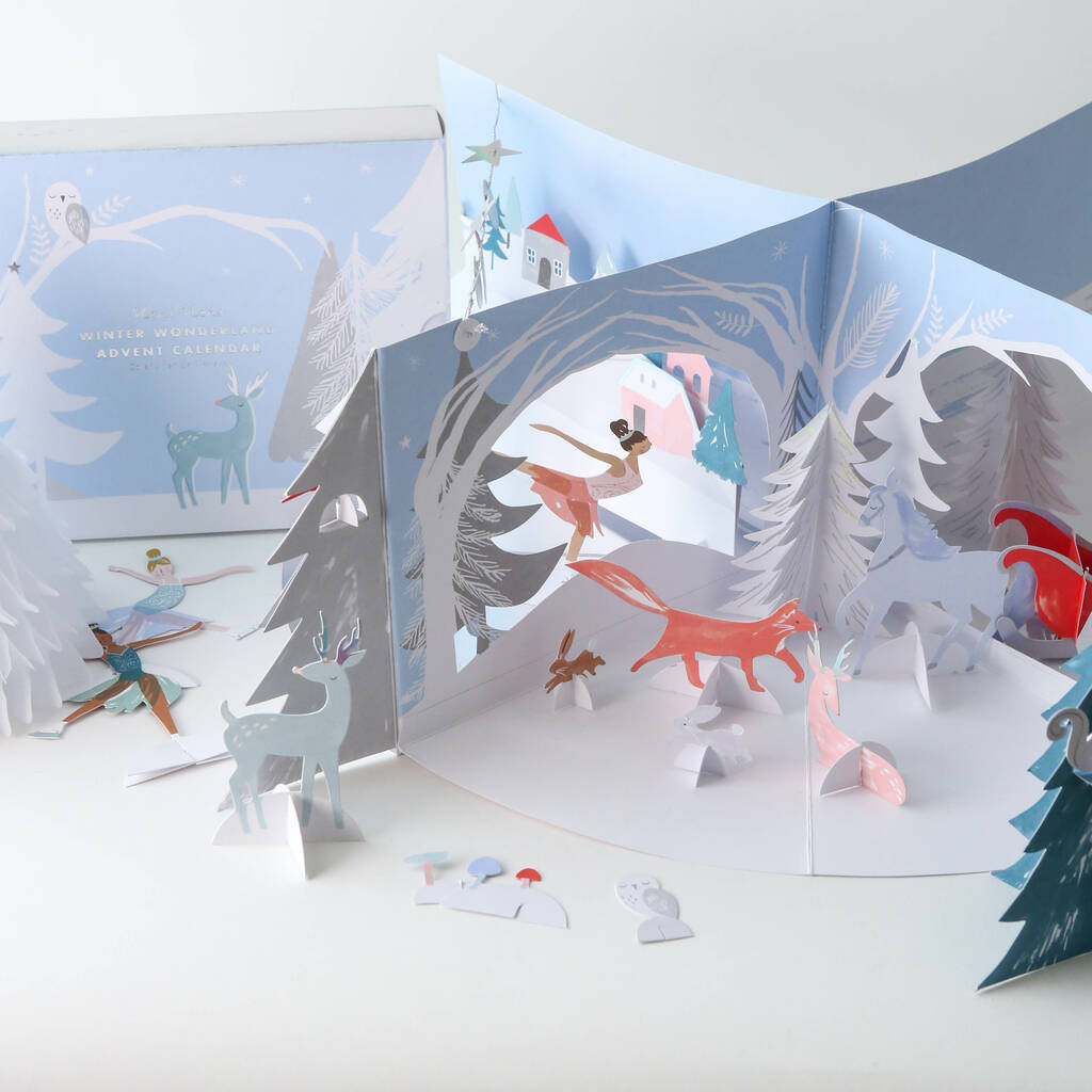 Winter Wonderland Paper Craft Advent Calendar By Berylune