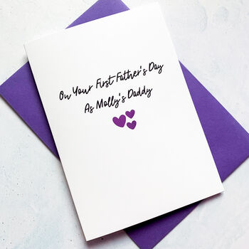 Personalised On Your 1st Fathers Day Daddy Card, 3 of 4