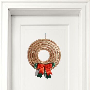 Christmas Wreath Decoration Made With Ring Pulls, 11 of 11