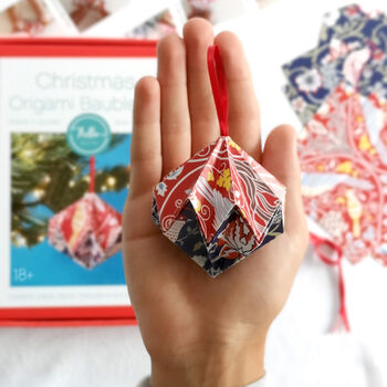 Christmas Origami Bauble Kit, 2 of 7