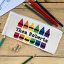 Personalised Colourful Crayon Pencil Case, thumbnail 1 of 2