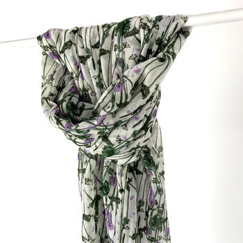 Thistle Print Scarf, 2 of 6