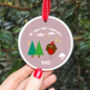 First Christmas Personalised Robin Decoration, thumbnail 2 of 2