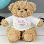 Personalised Baby Girl Teddy Bear, thumbnail 1 of 4