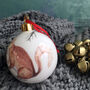 Red Squirrel Bone China Christmas Bauble, thumbnail 5 of 11