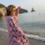 Pink Tulip Dressing Gown ~ Holiday Beach Cover Up, thumbnail 2 of 4