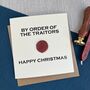 Order Of The Traitors Inspired Christmas Card, thumbnail 1 of 2