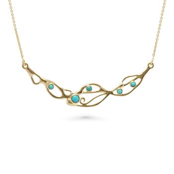 Gold And Turquoise Necklace, 8 of 10