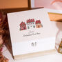 Personalised White Christmas House Keepsake Box For A New Family Home, thumbnail 1 of 2