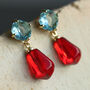 Pomegranate Drop Earrings, thumbnail 1 of 6