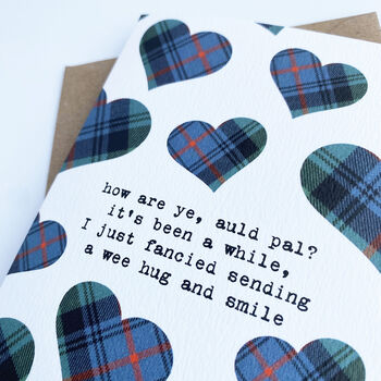 Hug And Smile Thinking Of You Scottish Card, 4 of 6