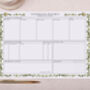 Botanical Personalised Weekly Planner Desk Pad, thumbnail 1 of 4
