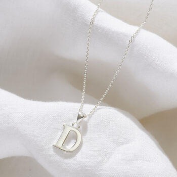 Serif Initial Letter Necklace, 4 of 8
