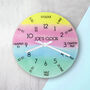 I Can Tell The Time! Personalised Wall Clock, thumbnail 5 of 10