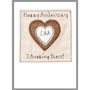 Personalised Copper 7th Wedding Anniversary Card, thumbnail 3 of 9