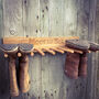Engraved Oak Welly Boot Rack, thumbnail 6 of 9