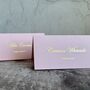 Wedding Table Personalised Guests Place Card Real Metallic Foil, thumbnail 4 of 12