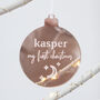Personalised My First Christmas Star And Moon Bauble, thumbnail 1 of 4