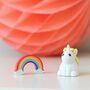 Set Of Two Unicorn And Rainbow Rubbers, thumbnail 1 of 3