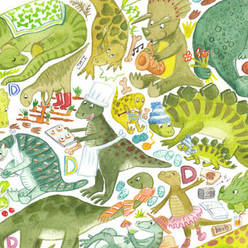 D Is For Dinosaur Print, 3 of 4