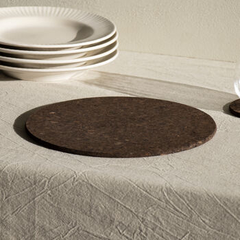 Smoked Cork Placemats | Round, 5 of 6