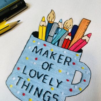 Hand Embroidery Maker A5 Art Print, 2 of 2