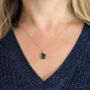 The Duo Emerald Necklace, 18ct Gold Plated, thumbnail 7 of 12