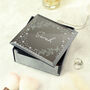 Personalised Botanical Diamante Mirrored Trinket Box, thumbnail 1 of 5