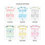 Special Baby Details Personalised Print, thumbnail 2 of 6